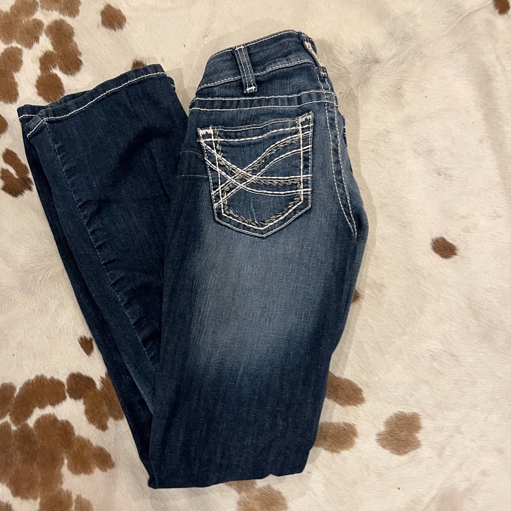 Ariat Bootcut jeans, R.E.A.L. Mid Rise Stretch Entwined Boot Cut Jean